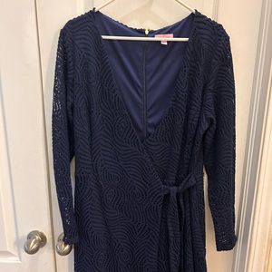 Lilly Pulitzer long sleeve tiki wrap romper